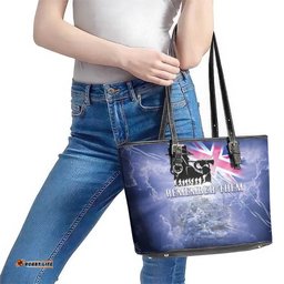 Australia ANZAC Day Leather Tote Bag Battle Of Passchendaele Remember Them LT05