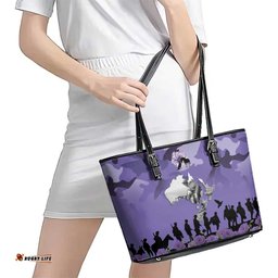 ANZAC Day Leather Tote Bag Lest We Forget the Animals Too LT19