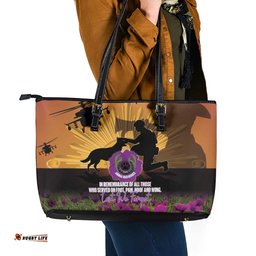 Animal War Heroes Australia ANZAC Day Leather Tote Bag We Will Always Remember Them LT14