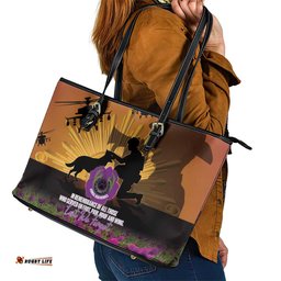 Animal War Heroes Australia ANZAC Day Leather Tote Bag We Will Always Remember Them LT14