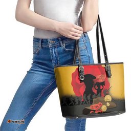 Australia Two-up Pennies ANZAC Day Leather Tote Bag Slouch Hat Last Post With Poppy LT14