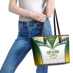 Cook Islands Rugby Leather Tote Bag Kuki's Aitu Champions LT7
