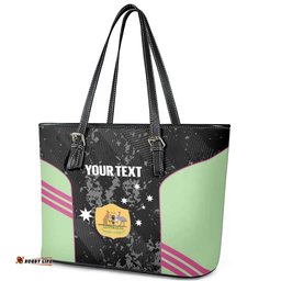 Custom Australia Matildas 2026 Leather Tote Bag Come On Aussie Grunge Style LT14