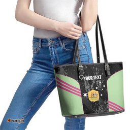 Custom Australia Matildas 2026 Leather Tote Bag Come On Aussie Grunge Style LT14