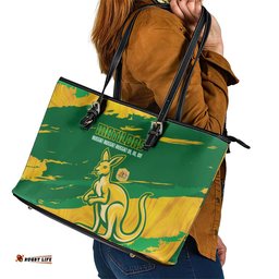 Australia Soccer Leather Tote Bag 2025 Go Matildas Marble Grunge Style LT14