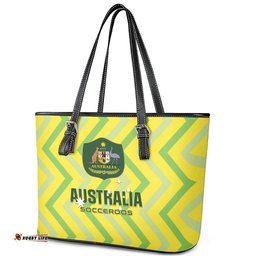 Australia Socceroos 2025 Leather Tote Bag Forever Golden LT01