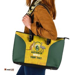 Custom Bowls Australia Leather Tote Bag Marble National Color LT14