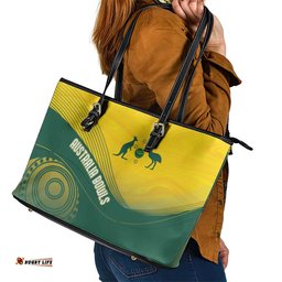 Australia Bowls Leather Tote Bag Basic Marble Glaze - National Color LT7
