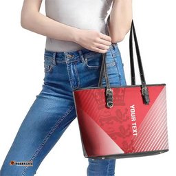 Custom England Cricket Leather Tote Bag Go Champions Sporty Style LT14