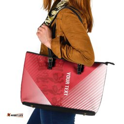 Custom England Cricket Leather Tote Bag Go Champions Sporty Style LT14