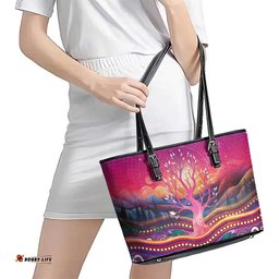 NAIDOC Week 2026 Leather Tote Bag Eternal Spirit Tree LT05