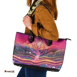NAIDOC Week 2026 Leather Tote Bag Eternal Spirit Tree LT05