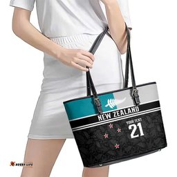 Custom NZ Cricket Pride Leather Tote Bag Silver Fern Fan Supporter Apparel LT9