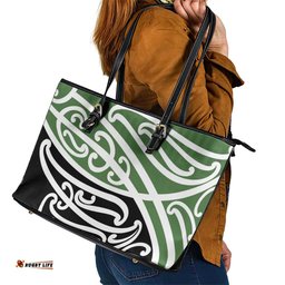 Green Fern New Zealand Kowhai Ngutukak Leather Tote Bag LT9