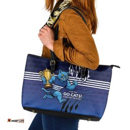 Personalised Geelong Pride Leather Tote Bag Claws Out for Glory LT9