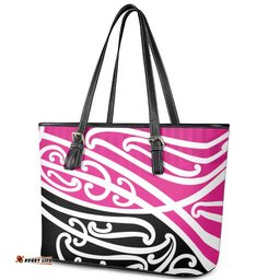 All Pink New Zealand Kowhai Ngutukak Leather Tote Bag LT9