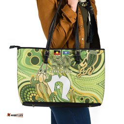 2026 NAIDOC Week 50 Years Deadly Leather Tote Bag Flows of Time LT7