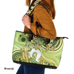 2026 NAIDOC Week 50 Years Deadly Leather Tote Bag Flows of Time LT7