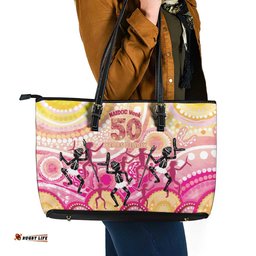 NAIDOC Week 2026 Indigenous Leather Tote Bag LT7