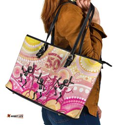 NAIDOC Week 2026 Indigenous Leather Tote Bag LT7