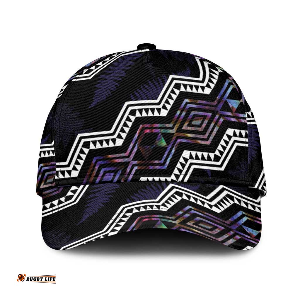Taniko Aotearoa Mix Paua Shell Classic Cap Niho Taniwha Lilac Glitter LT01