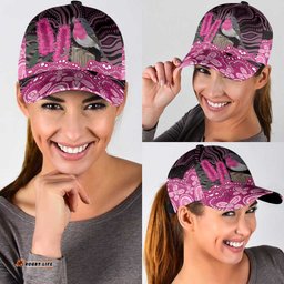 Australia Indigenous Classic Cap Breast Cancer Pink Robin Bottlebrush Aboriginal Art LT14