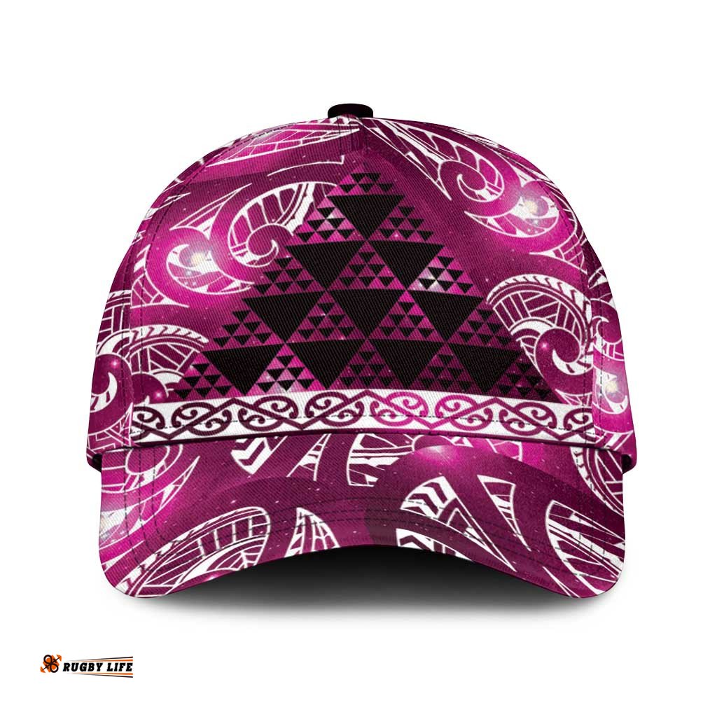Matariki New Zealand Classic Cap NZ Niho Taniwha Maori New Year Pink Galaxy LT14