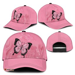 Australia Breast Cancer Awareness Classic Cap Pink Ribbon Butterfly Opal Pattern LT14