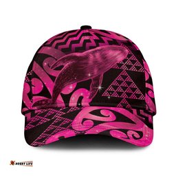 Humpback Whale Matariki New Zealand Classic Cap NZ Maori Paikea Poutama Luxury Pink LT14