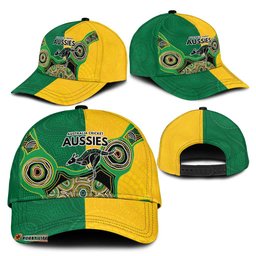 Australia Cricket Spirit 2026 Classic Cap World T20 Edition - Aussie Color Aboriginal Motif LT9