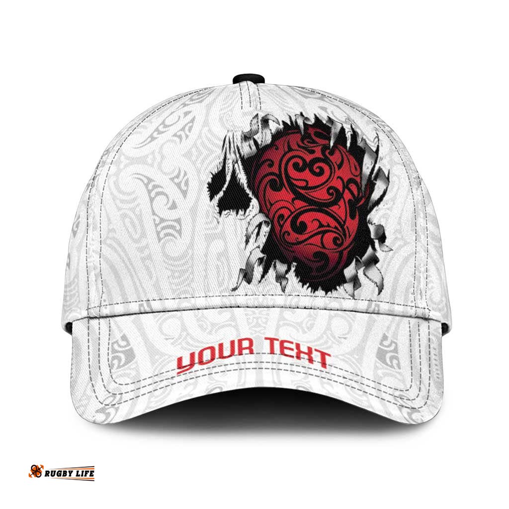 New Zealand Maori Heart Tribal Personalised Classic Cap Polynesian Patterns LT9