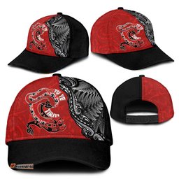 Aotearoa Toitu Te Tiriti Classic Cap Taniwha Tribal Motifs LT03