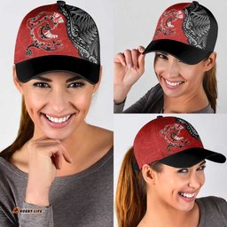 Aotearoa Toitu Te Tiriti Classic Cap Taniwha Tribal Motifs LT03