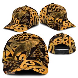 Humpback Whale Matariki New Zealand Classic Cap NZ Maori Paikea Poutama Luxury Gold LT14