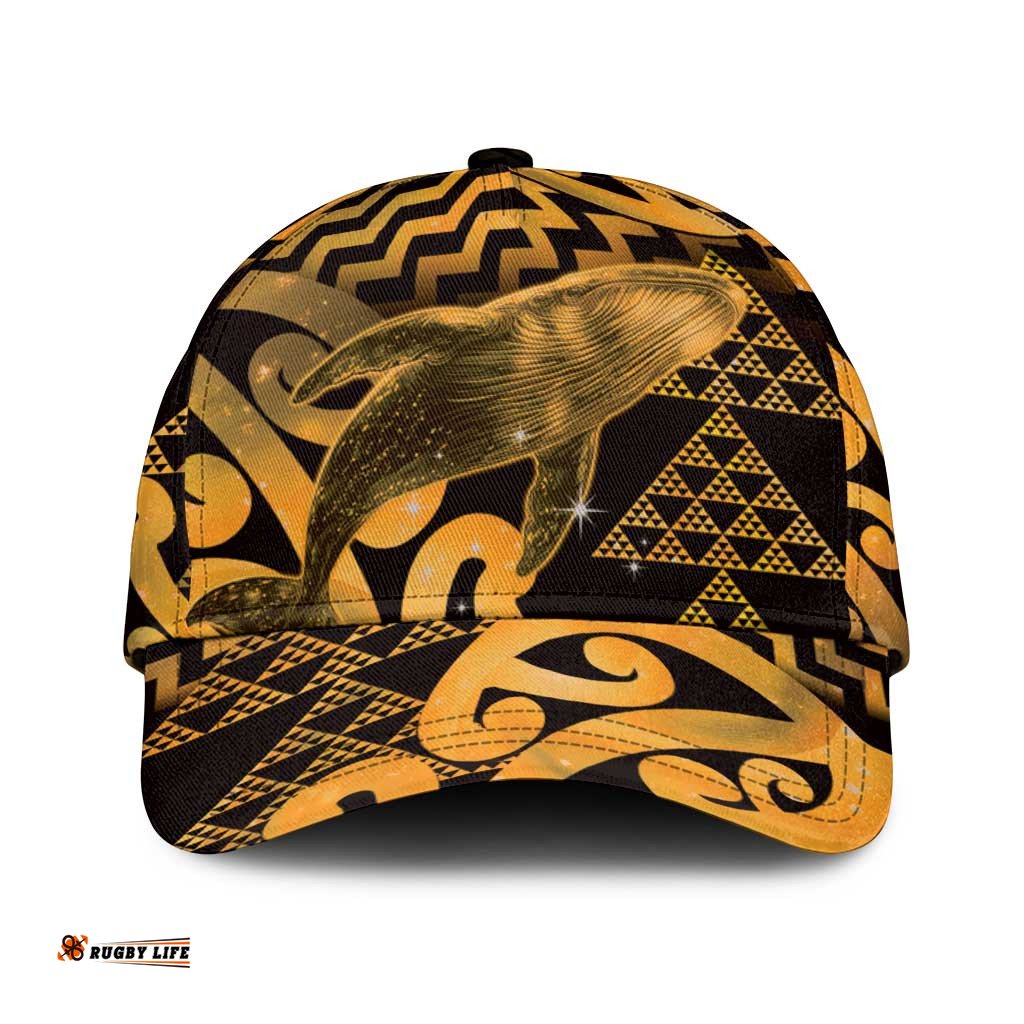 Humpback Whale Matariki New Zealand Classic Cap NZ Maori Paikea Poutama Luxury Gold LT14