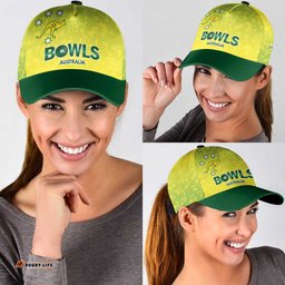 Australian Kangaroo Lawn Bowls Custom Classic Cap Aussie Minimalist Style LT9
