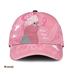 Australia Breast Cancer Awareness Classic Cap Galah Faith Hope Love Pink Month LT14