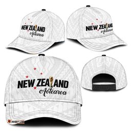Football New Zealand Classic Cap Aotearoa United White Version LT01