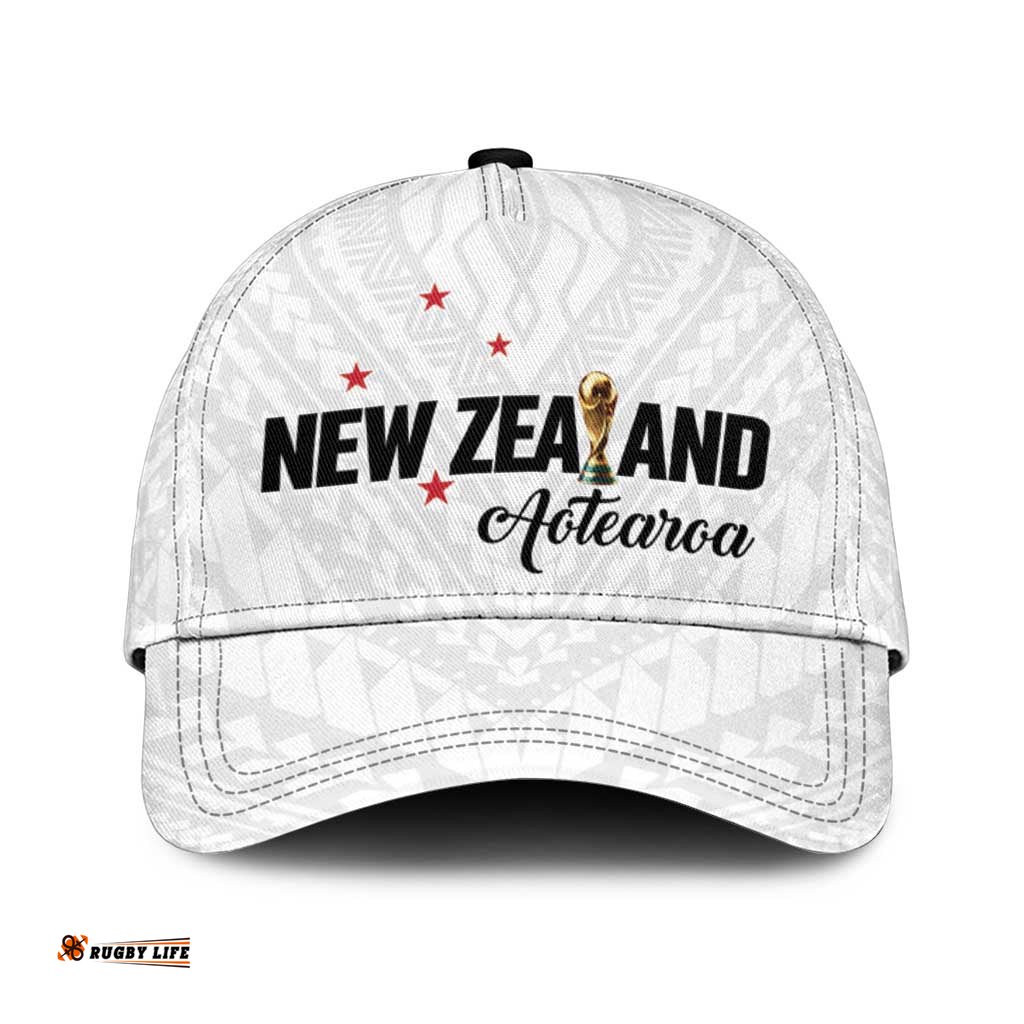 Football New Zealand Classic Cap Aotearoa United White Version LT01