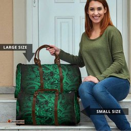 Aotearoa Maori Hei Tiki Travel Bag Kakariki Kowhaiwhai Puhoro Motif LT9