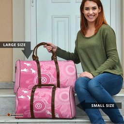 Australia Breast Cancer Awareness Travel Bag Pink Ribbon Manta Ray Aboriginal Art LT14
