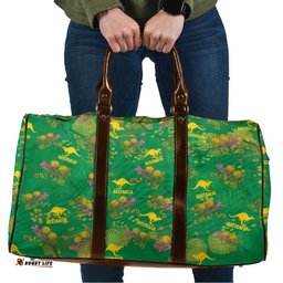 Australia Billy Buttons Travel Bag Aussie Pycnosorus Kangaroo Seamless Style LT14