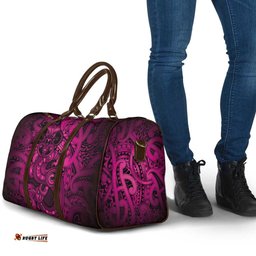 Aotearoa Maori Hei Tiki Travel Bag Mawhero Kowhaiwhai Puhoro Motif LT9