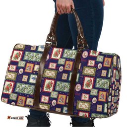 Aussie Birds Christmas La La Land Travel Bag Navy Blue Vintage Stamp Edition LT9