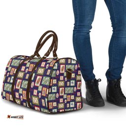 Aussie Birds Christmas La La Land Travel Bag Navy Blue Vintage Stamp Edition LT9