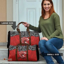 Aotearoa Toitu Te Tiriti Travel Bag Taniwha Tribal Motifs LT03