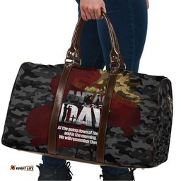 Australia ANZAC Day Travel Bag We Will Remember Them Poppy Camouflage LT14