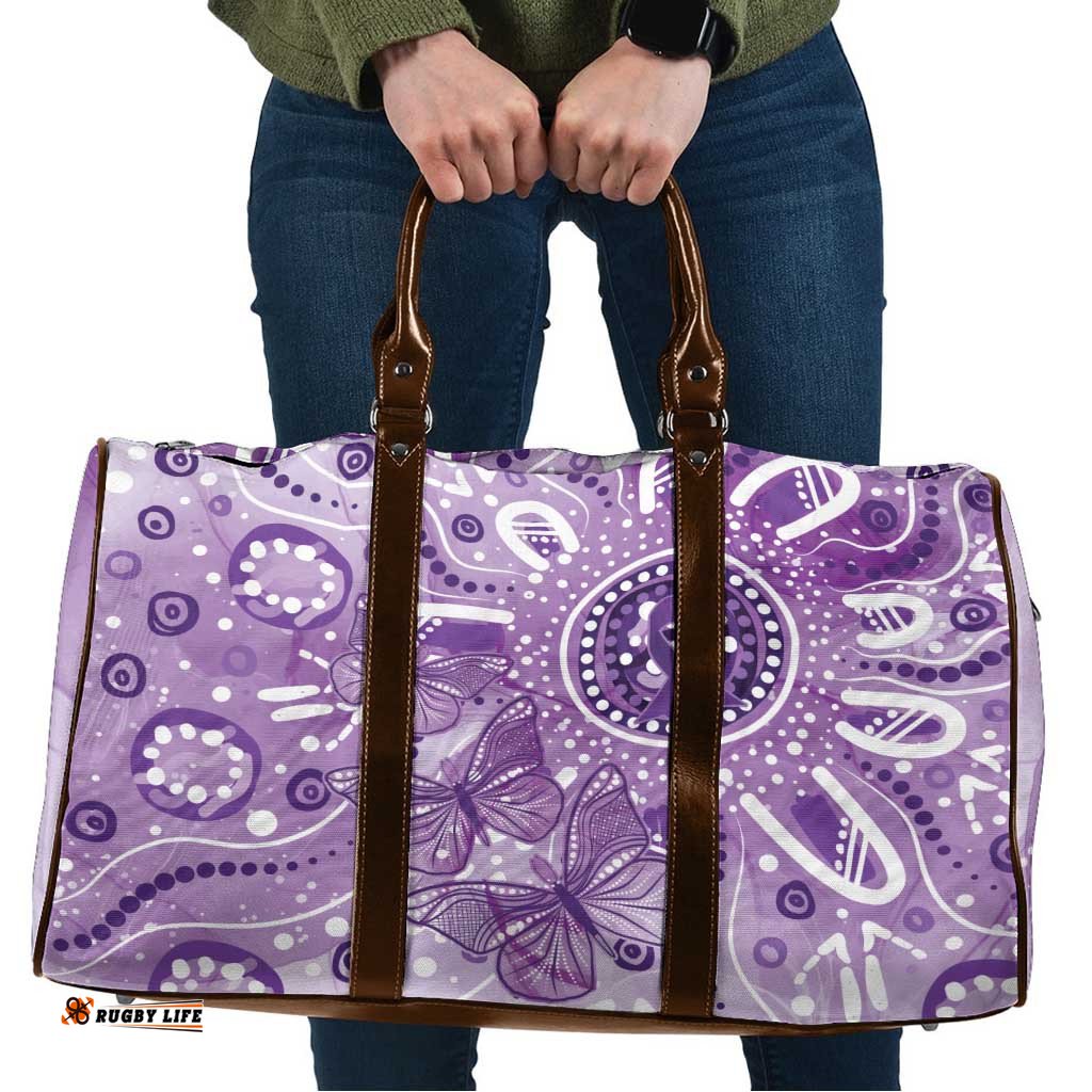 Australia Epilepsy Awareness Indigenous Travel Bag Butterfly Aboriginal Art LT7