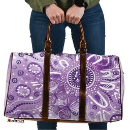 Australia Epilepsy Awareness Indigenous Travel Bag Butterfly Aboriginal Art LT7