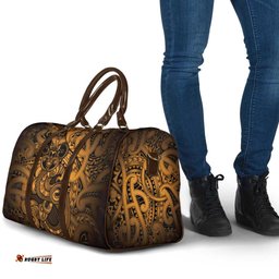 Aotearoa Maori Hei Tiki Travel Bag Koura Kowhaiwhai Puhoro Motif LT9